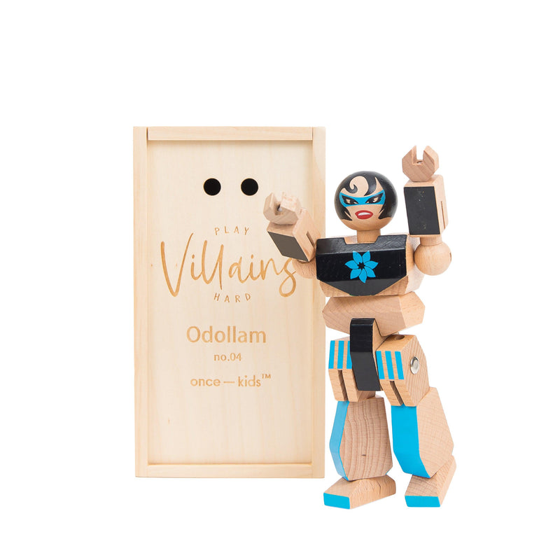 Wood Action Figure Playhard Villains