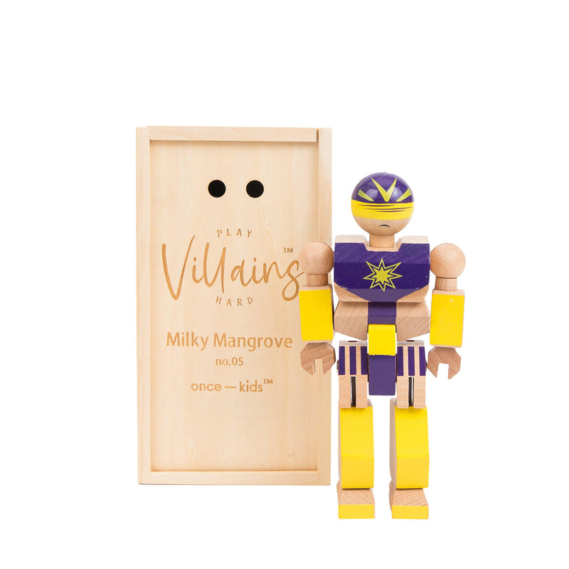 Wood Action Figure Playhard Villains