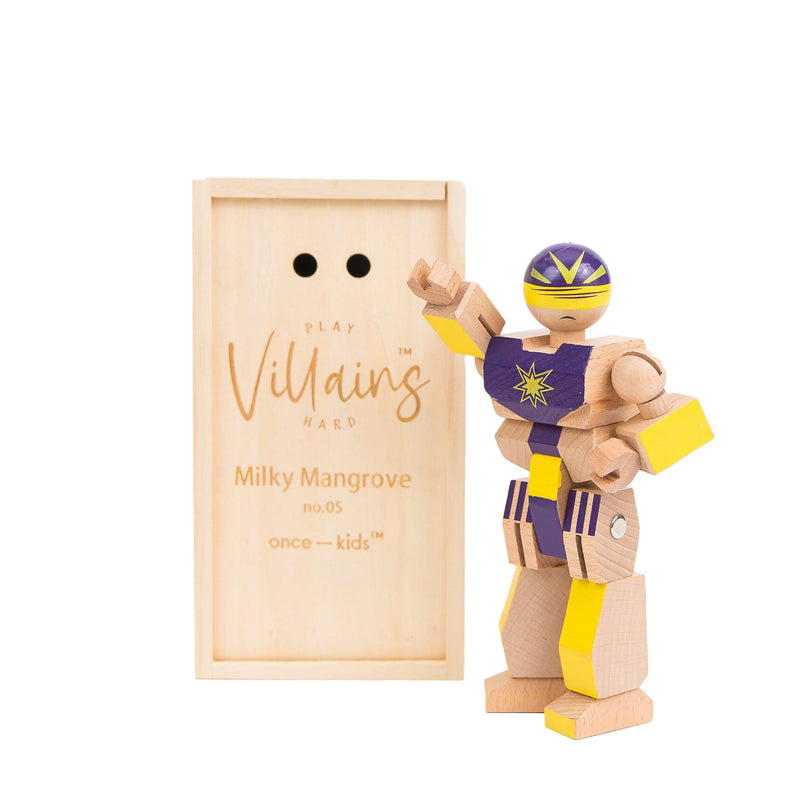 Wood Action Figure Playhard Villains