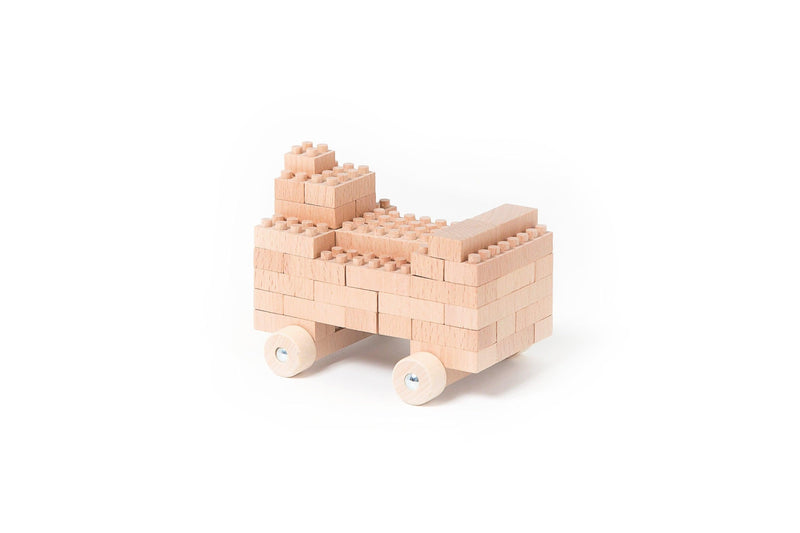 Wood Bricks 145pcs - Once Kids