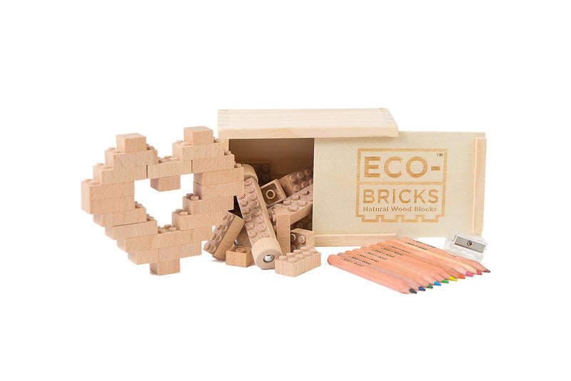 Wood Bricks 24pcs - Once Kids