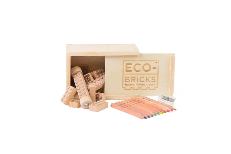 Wood Bricks 24pcs - Once Kids