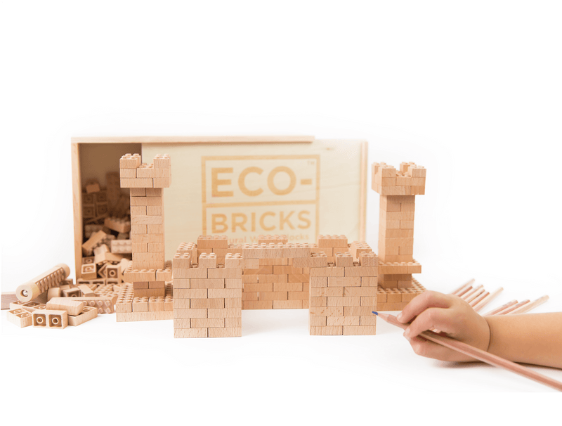 Wood Bricks 250pcs - Once Kids
