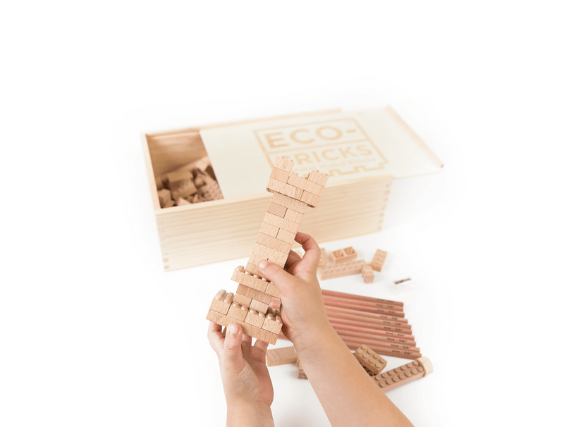 Wood Bricks 250pcs - Once Kids