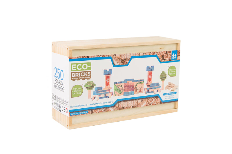 Wood Bricks 250pcs - Once Kids