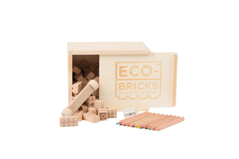 Wood Bricks 45pcs - Once Kids